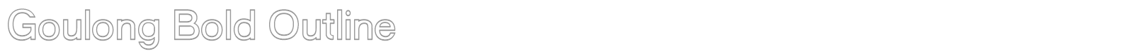 Goulong font preview